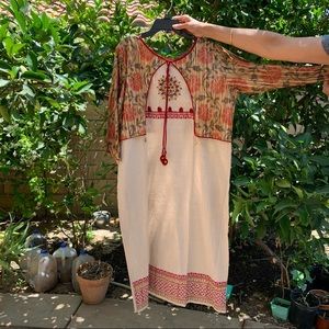 Beautiful Indian kuta dress with hand work